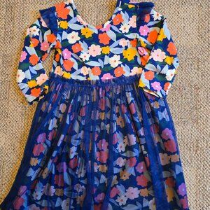 HANNA ANDERSSON floral tulle dress | Size 8